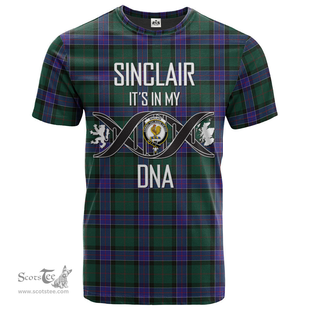Scottish Sinclair Hunting Modern Its In My DNA Plaid Family Crest Tartan T Shirt Scottish Plaid Tartan Plaid - ScotsTee - scotstee.com