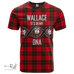 Scottish Wallace Weathered Its In My DNA Plaid Family Crest Tartan T Shirt Scottish Plaid Tartan Plaid - ScotsTee - scotstee.com