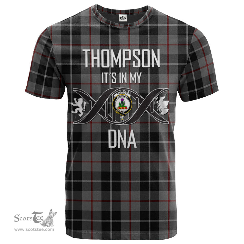 Scottish Thompson Grey Its In My DNA Plaid Family Crest Tartan T Shirt Scottish Plaid Tartan Plaid - ScotsTee - scotstee.com