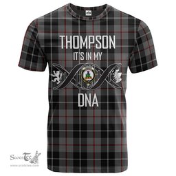 Scottish Thompson Grey Its In My DNA Plaid Family Crest Tartan T Shirt Scottish Plaid Tartan Plaid - ScotsTee - scotstee.com