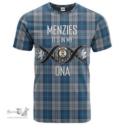 Scottish Menzies Dress Blue and White Its In My DNA Plaid Family Crest Tartan T Shirt Scottish Plaid Tartan Plaid - ScotsTee - scotstee.com