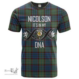 Scottish Nicolson Hunting Ancient Its In My DNA Plaid Family Crest Tartan T Shirt Scottish Plaid Tartan Plaid - ScotsTee - scotstee.com