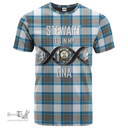 Scottish Stewart Muted Blue Its In My DNA Plaid Family Crest Tartan T Shirt Scottish Plaid Tartan Plaid - ScotsTee - scotstee.com