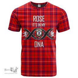 Scottish Rose Modern Its In My DNA Plaid Family Crest Tartan T Shirt Scottish Plaid Tartan Plaid - ScotsTee - scotstee.com