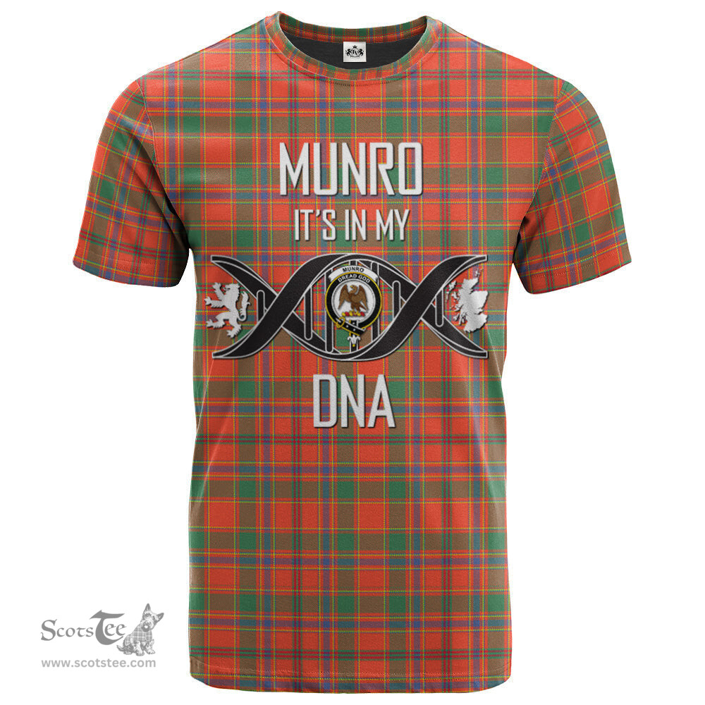 Scottish Munro Ancient Its In My DNA Plaid Family Crest Tartan T Shirt Scottish Plaid Tartan Plaid - ScotsTee - scotstee.com