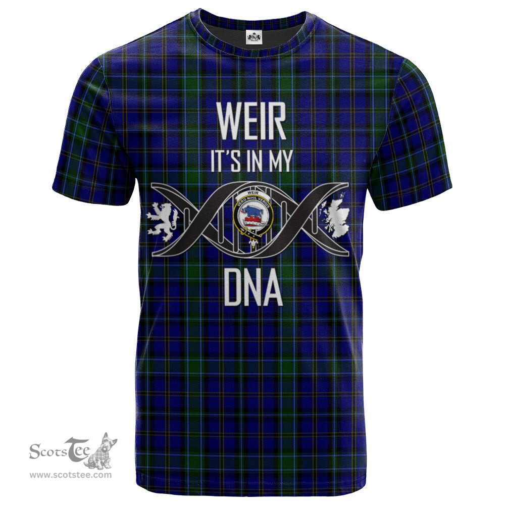 Scottish Weir Its In My DNA Plaid Family Crest Tartan T Shirt Scottish Plaid Tartan Plaid - ScotsTee - scotstee.com
