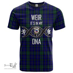 Scottish Weir Its In My DNA Plaid Family Crest Tartan T Shirt Scottish Plaid Tartan Plaid - ScotsTee - scotstee.com