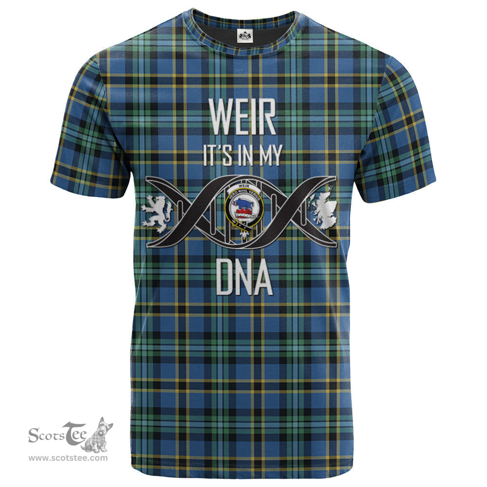 Scottish Weir Ancient Its In My DNA Plaid Family Crest Tartan T Shirt Scottish Plaid Tartan Plaid - ScotsTee - scotstee.com