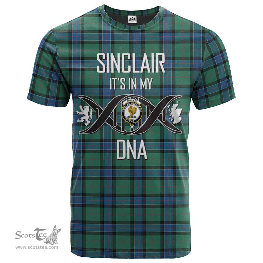 Scottish Sinclair Hunting Ancient Its In My DNA Plaid Family Crest Tartan T Shirt Scottish Plaid Tartan Plaid - ScotsTee - scotstee.com