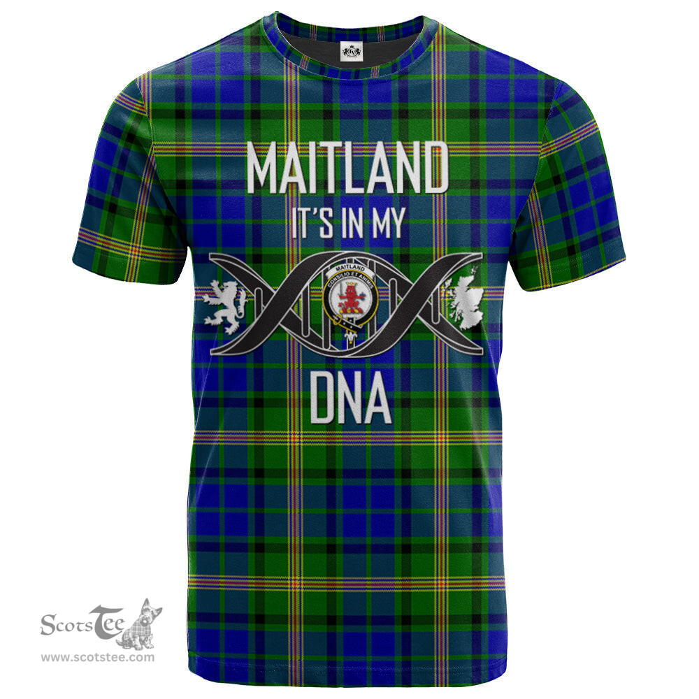 Scottish Maitland Its In My DNA Plaid Family Crest Tartan T Shirt Scottish Plaid Tartan Plaid - ScotsTee - scotstee.com