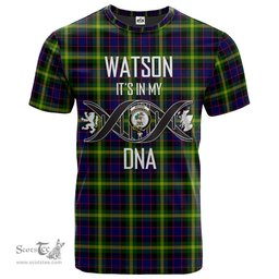 Scottish Watson Modern Its In My DNA Plaid Family Crest Tartan T Shirt Scottish Plaid Tartan Plaid - ScotsTee - scotstee.com