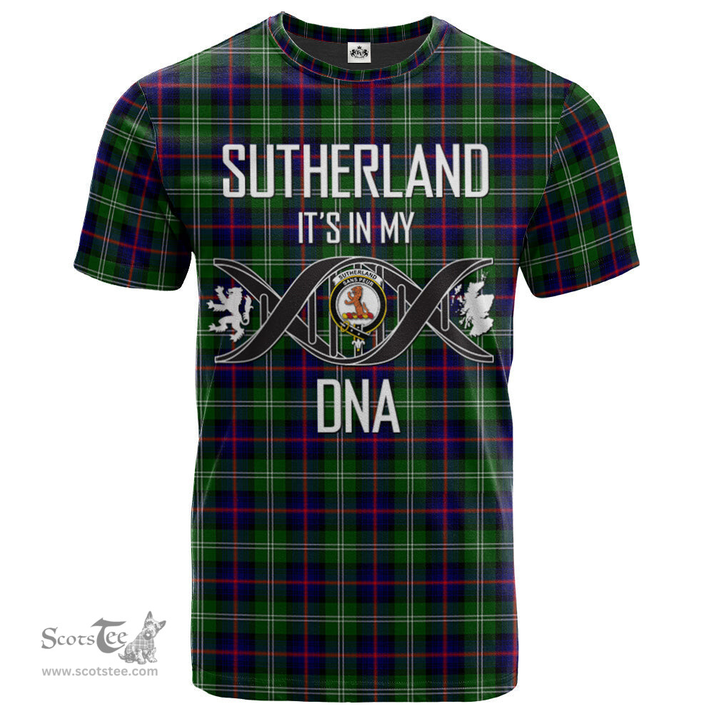 Scottish Sutherland Modern Its In My DNA Plaid Family Crest Tartan T Shirt Scottish Plaid Tartan Plaid - ScotsTee - scotstee.com