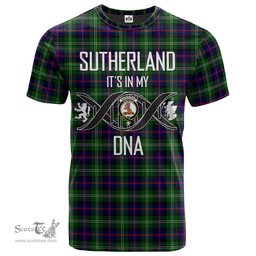 Scottish Sutherland Modern Its In My DNA Plaid Family Crest Tartan T Shirt Scottish Plaid Tartan Plaid - ScotsTee - scotstee.com