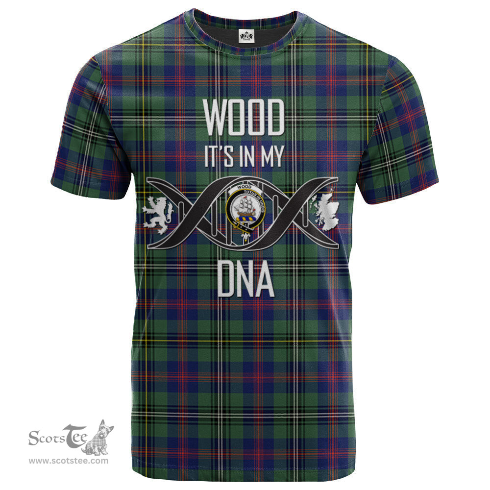 Scottish Wood Modern Its In My DNA Plaid Family Crest Tartan T Shirt Scottish Plaid Tartan Plaid - ScotsTee - scotstee.com