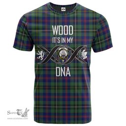 Scottish Wood Modern Its In My DNA Plaid Family Crest Tartan T Shirt Scottish Plaid Tartan Plaid - ScotsTee - scotstee.com