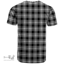Scottish Menzies Black and White Modern Its In My DNA Plaid Family Crest Tartan T Shirt Scottish Plaid Tartan Plaid - ScotsTee - scotstee.com