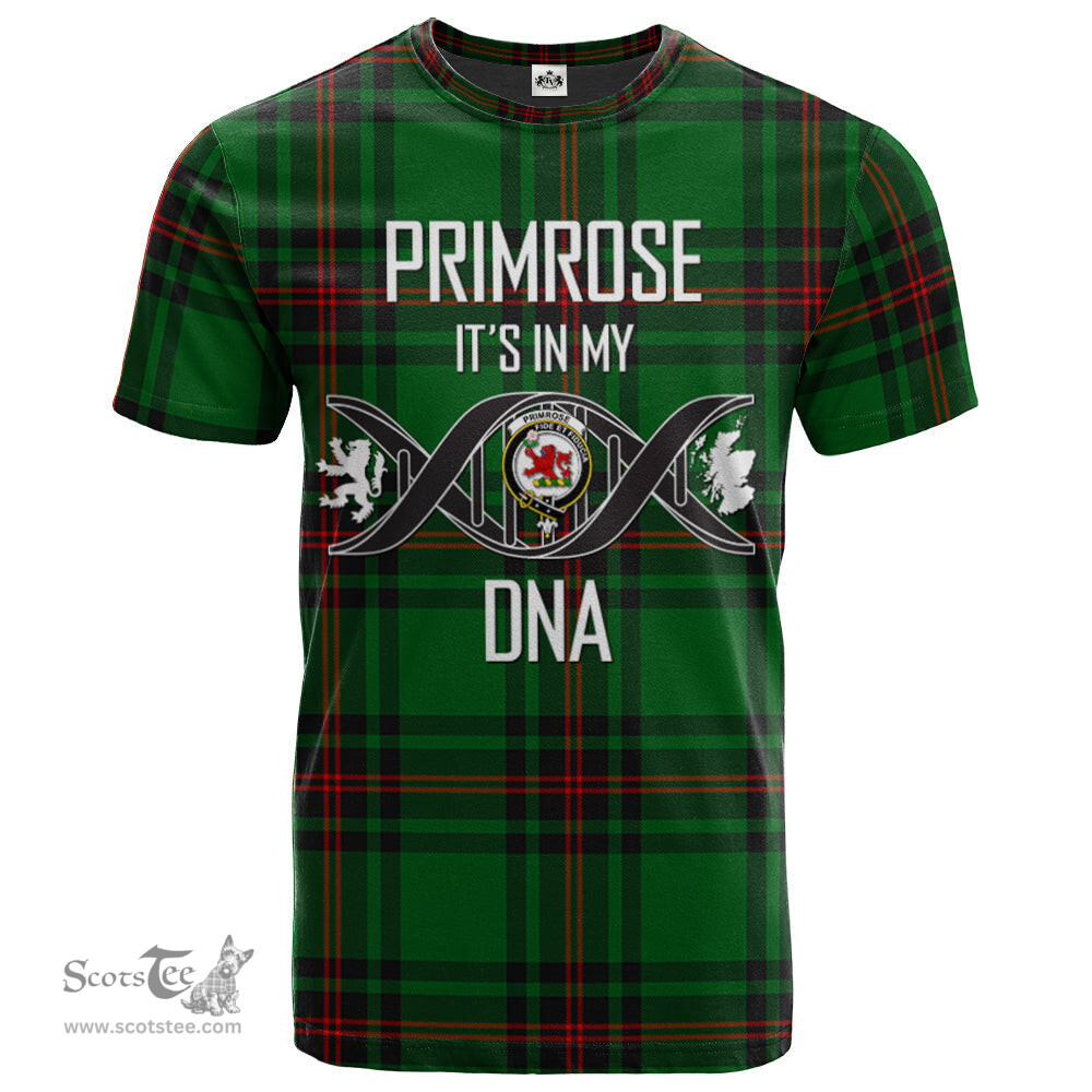 Scottish Primrose Its In My DNA Plaid Family Crest Tartan T Shirt Scottish Plaid Tartan Plaid - ScotsTee - scotstee.com