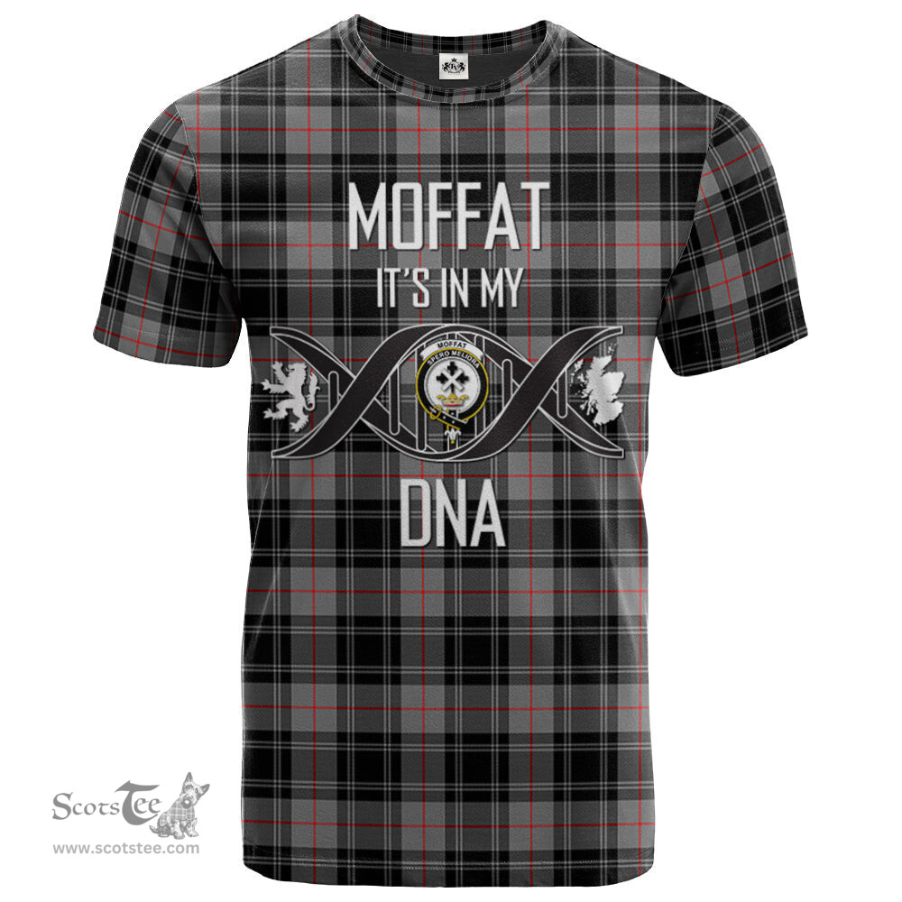 Scottish Moffat Modern Its In My DNA Plaid Family Crest Tartan T Shirt Scottish Plaid Tartan Plaid - ScotsTee - scotstee.com