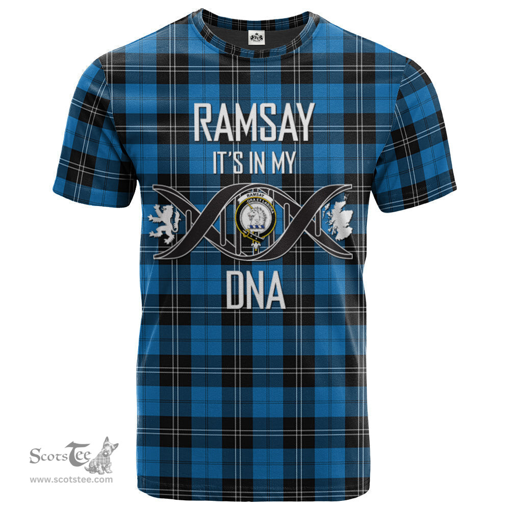 Scottish Ramsay Blue Ancient Its In My DNA Plaid Family Crest Tartan T Shirt Scottish Plaid Tartan Plaid - ScotsTee - scotstee.com