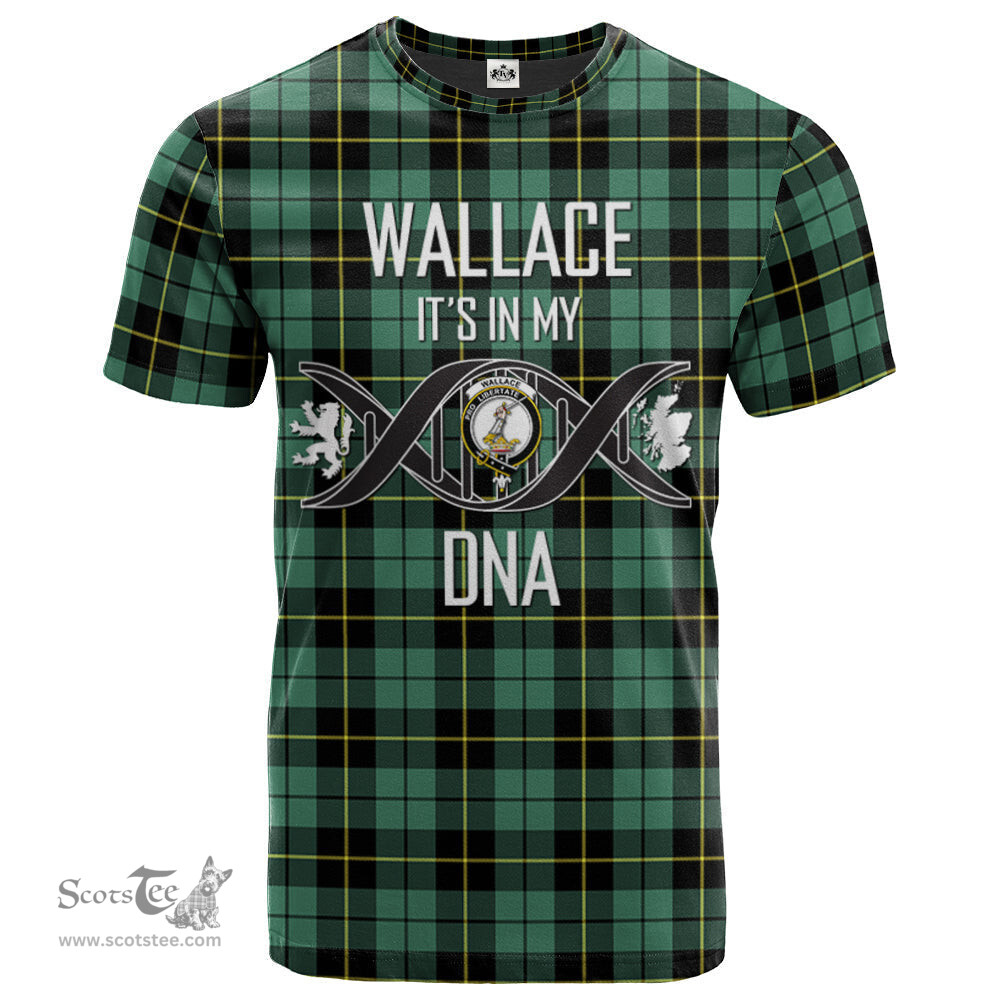 Scottish Wallace Hunting Ancient Its In My DNA Plaid Family Crest Tartan T Shirt Scottish Plaid Tartan Plaid - ScotsTee - scotstee.com