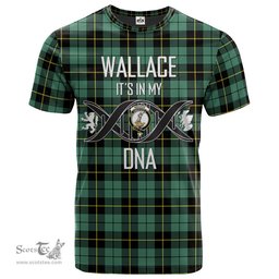 Scottish Wallace Hunting Ancient Its In My DNA Plaid Family Crest Tartan T Shirt Scottish Plaid Tartan Plaid - ScotsTee - scotstee.com