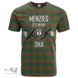 Scottish Menzies Green Ancient Its In My DNA Plaid Family Crest Tartan T Shirt Scottish Plaid Tartan Plaid - ScotsTee - scotstee.com