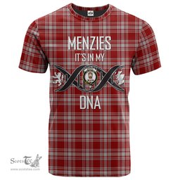 Scottish Menzies 02 Its In My DNA Plaid Family Crest Tartan T Shirt Scottish Plaid Tartan Plaid - ScotsTee - scotstee.com