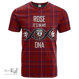 Scottish Rose Its In My DNA Plaid Family Crest Tartan T Shirt Scottish Plaid Tartan Plaid - ScotsTee - scotstee.com