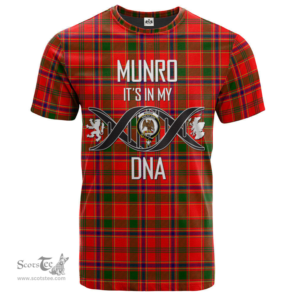 Scottish Munro Modern Its In My DNA Plaid Family Crest Tartan T Shirt Scottish Plaid Tartan Plaid - ScotsTee - scotstee.com