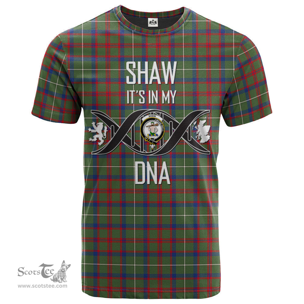 Scottish Shaw Green Modern Its In My DNA Plaid Family Crest Tartan T Shirt Scottish Plaid Tartan Plaid - ScotsTee - scotstee.com