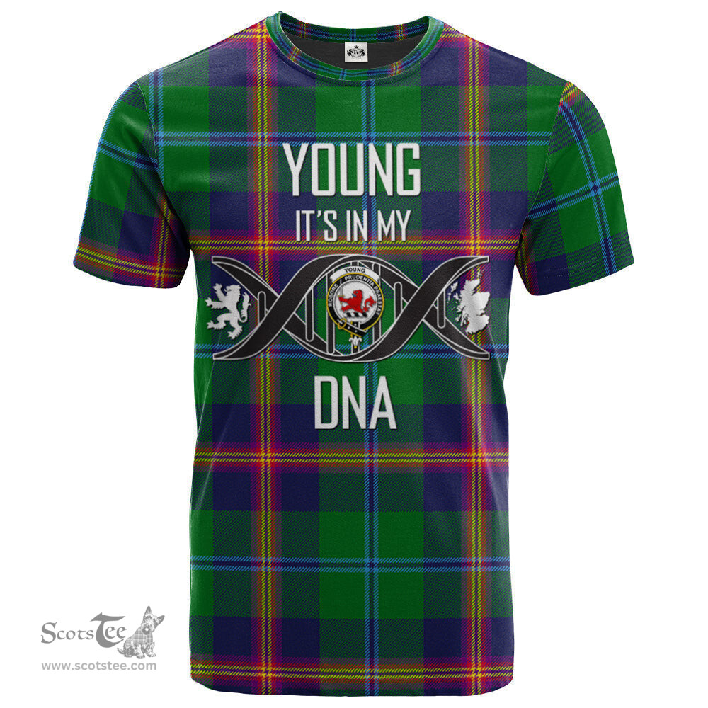 Scottish Young Modern Its In My DNA Plaid Family Crest Tartan T Shirt Scottish Plaid Tartan Plaid - ScotsTee - scotstee.com