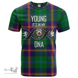 Scottish Young Modern Its In My DNA Plaid Family Crest Tartan T Shirt Scottish Plaid Tartan Plaid - ScotsTee - scotstee.com