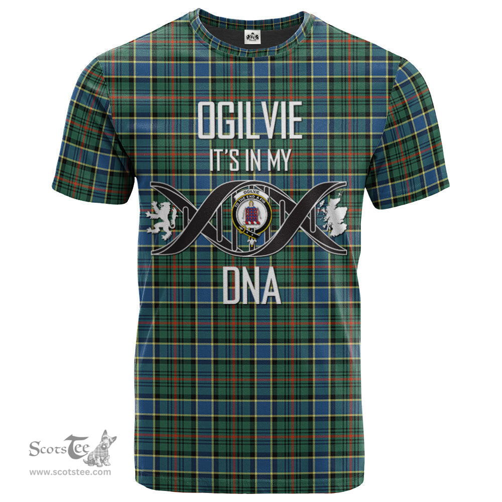 Scottish Ogilvie (Ogilvy) Hunting Ancient Its In My DNA Plaid Family Crest Tartan T Shirt Scottish Plaid Tartan Plaid - ScotsTee - scotstee.com
