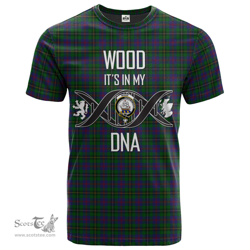 Scottish Wood Its In My DNA Plaid Family Crest Tartan T Shirt Scottish Plaid Tartan Plaid - ScotsTee - scotstee.com