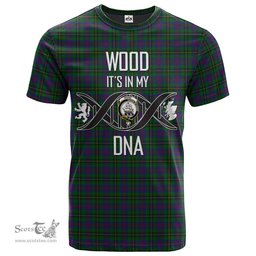 Scottish Wood Its In My DNA Plaid Family Crest Tartan T Shirt Scottish Plaid Tartan Plaid - ScotsTee - scotstee.com