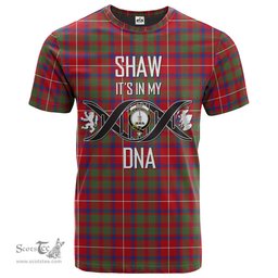 Scottish Shaw Red Modern Its In My DNA Plaid Family Crest Tartan T Shirt Scottish Plaid Tartan Plaid - ScotsTee - scotstee.com