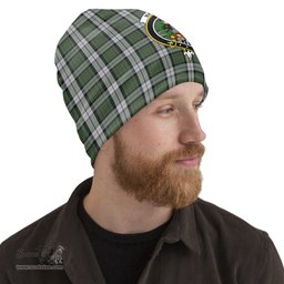 Scottish MacLaren Dress Tartan Beanies Hat with Family Crest - Tartan Plaid Beanies Scottish Plaid Tartan Plaid - ScotsTee - scotstee.com