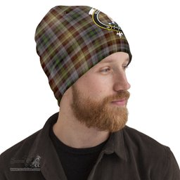 Scottish MacKay of Strathnaver Tartan Beanies Hat with Family Crest - Tartan Plaid Beanies Scottish Plaid Tartan Plaid - ScotsTee - scotstee.com