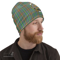 Scottish MacIntosh Hunting Ancient Tartan Beanies Hat with Family Crest - Tartan Plaid Beanies Scottish Plaid Tartan Plaid - ScotsTee - scotstee.com