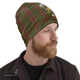 Scottish MacGillivray Hunting Tartan Beanies Hat with Family Crest - Tartan Plaid Beanies Scottish Plaid Tartan Plaid - ScotsTee - scotstee.com
