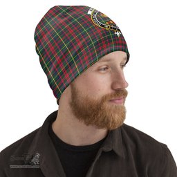 Scottish MacIntosh Hunting Modern Tartan Beanies Hat with Family Crest - Tartan Plaid Beanies Scottish Plaid Tartan Plaid - ScotsTee - scotstee.com
