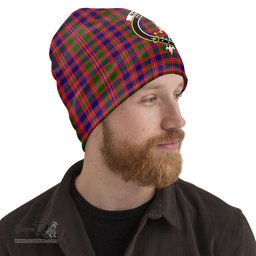 Scottish MacIntyre Modern Tartan Beanies Hat with Family Crest - Tartan Plaid Beanies Scottish Plaid Tartan Plaid - ScotsTee - scotstee.com