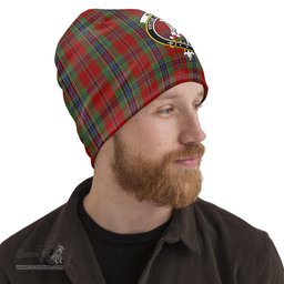 Scottish MacLean of Duart Tartan Beanies Hat with Family Crest - Tartan Plaid Beanies Scottish Plaid Tartan Plaid - ScotsTee - scotstee.com