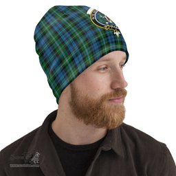 Scottish Lyon Tartan Beanies Hat with Family Crest - Tartan Plaid Beanies Scottish Plaid Tartan Plaid - ScotsTee - scotstee.com