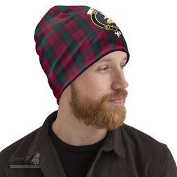 Scottish Lindsay Tartan Beanies Hat with Family Crest - Tartan Plaid Beanies Scottish Plaid Tartan Plaid - ScotsTee - scotstee.com