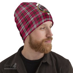 Scottish Little Tartan Beanies Hat with Family Crest - Tartan Plaid Beanies Scottish Plaid Tartan Plaid - ScotsTee - scotstee.com