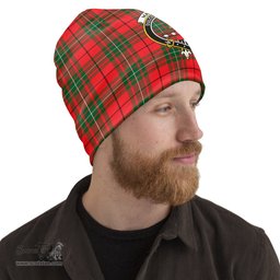 Scottish MacAulay Modern Tartan Beanies Hat with Family Crest - Tartan Plaid Beanies Scottish Plaid Tartan Plaid - ScotsTee - scotstee.com