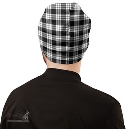 Scottish MacFarlane Black White Tartan Beanies Hat with Family Crest - Tartan Plaid Beanies Scottish Plaid Tartan Plaid - ScotsTee - scotstee.com