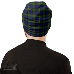 Scottish Gunn Modern Tartan Beanies Hat with Family Crest - Tartan Plaid Beanies Scottish Plaid Tartan Plaid - ScotsTee - scotstee.com