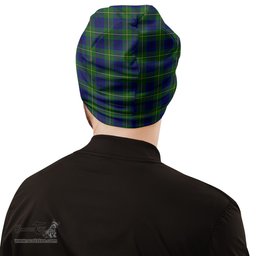 Scottish Johnstone-Johnston Modern Tartan Beanies Hat with Family Crest - Tartan Plaid Beanies Scottish Plaid Tartan Plaid - ScotsTee - scotstee.com